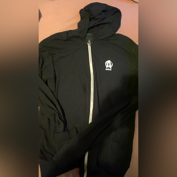 Charcoal Grey Animal Hoodie - Picture 5 of 5